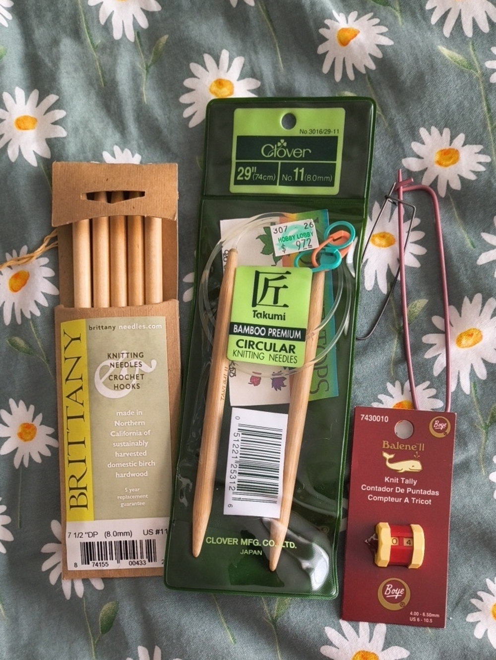 Brittany & Takumi Bamboo Knitting Needles Lot